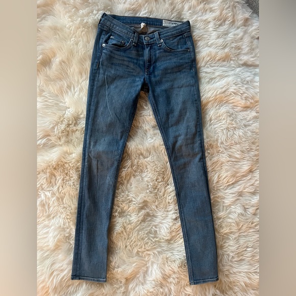 EUC Rag & Bone Mid Wash Skinny Jeans in Monument - Picture 12 of 14